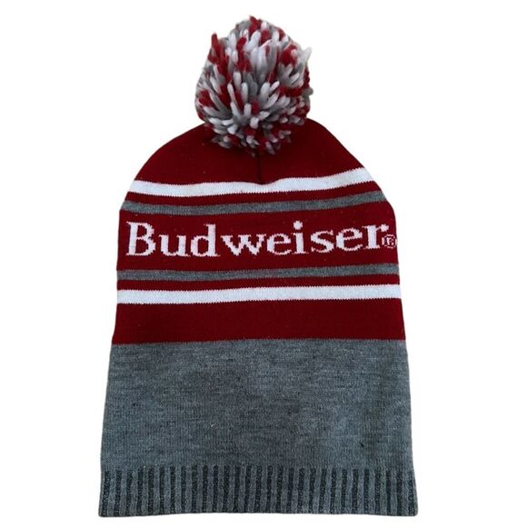 Budweiser ~ Red and Grey beanie ~ One size - Picture 3 of 8